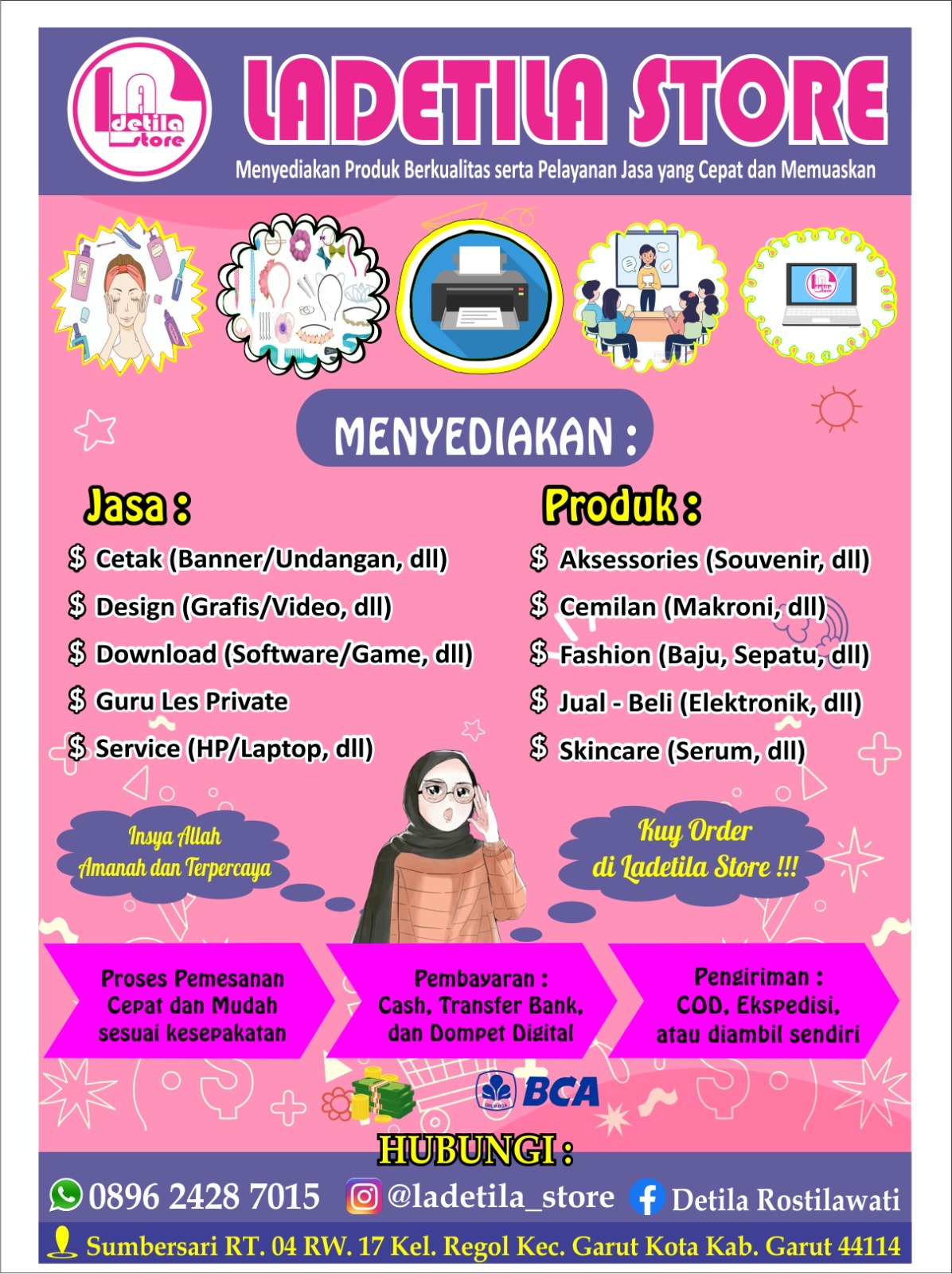 Pamflet Ladetila Store utama